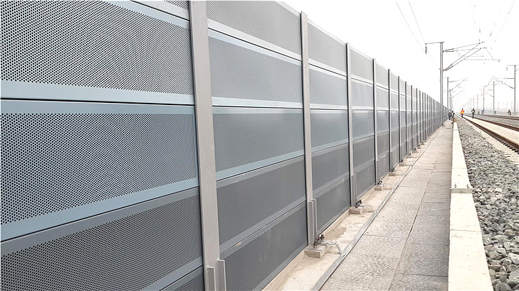 城鐵輕軌火車(chē)道隔音板材